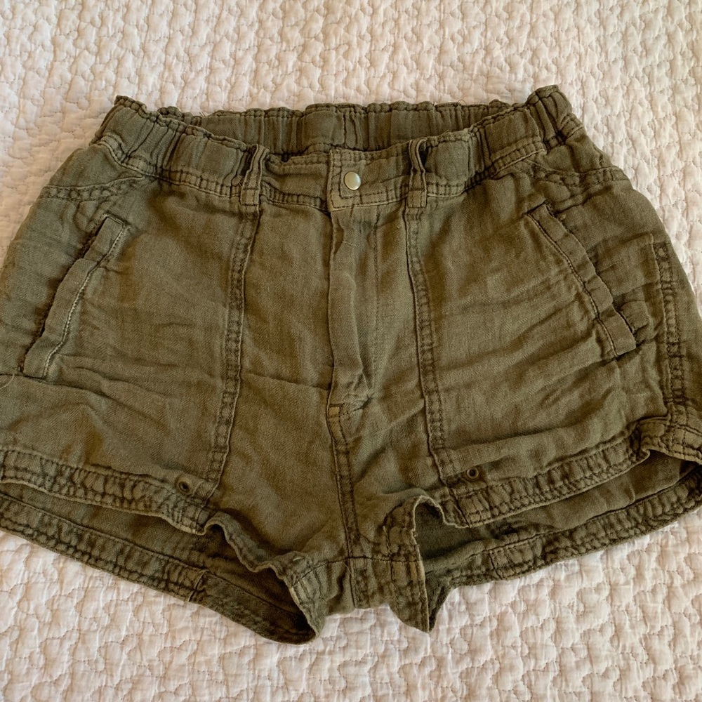 Free People linen shorts